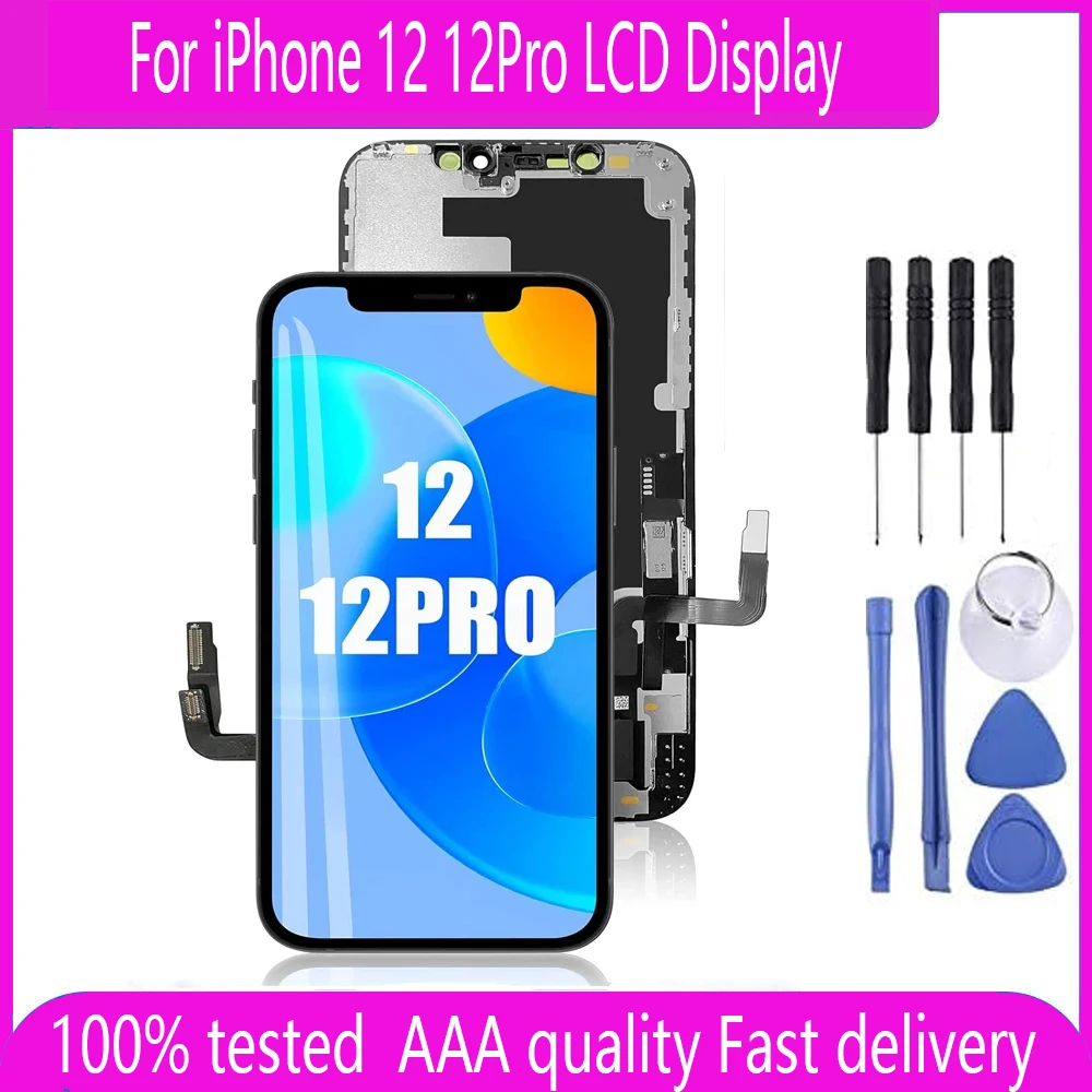 AAA+ Quality For iPhone 12 12Pro 12 Pro LCD Display Touch Screen Digitizer Assembly for 12pro Screen