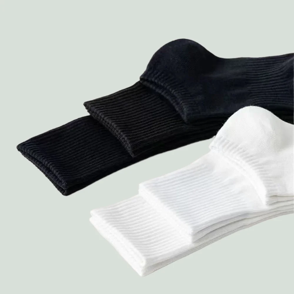 4/8 Pairs High Quality Men's Ankle Socks Business Short Cotton Low Tube Socks Soft Breathable Women Boat Socks New Casual Socks