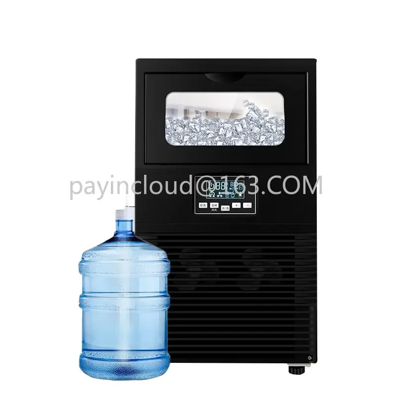 40kg / 24H WZB-40F 200W 220V Electric Square Automatic Ice Cube Machine Portable Ice Cube Making Machine Suitable for Bar