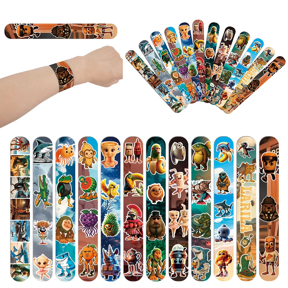 Italiaanse Brainrot Tung Tung Sahur Tralalo Verjaardagsfeestje Gunsten Slap Armbanden voor Kinderen Goodie Bag Vulstoffen Party Geschenken Benodigdheden