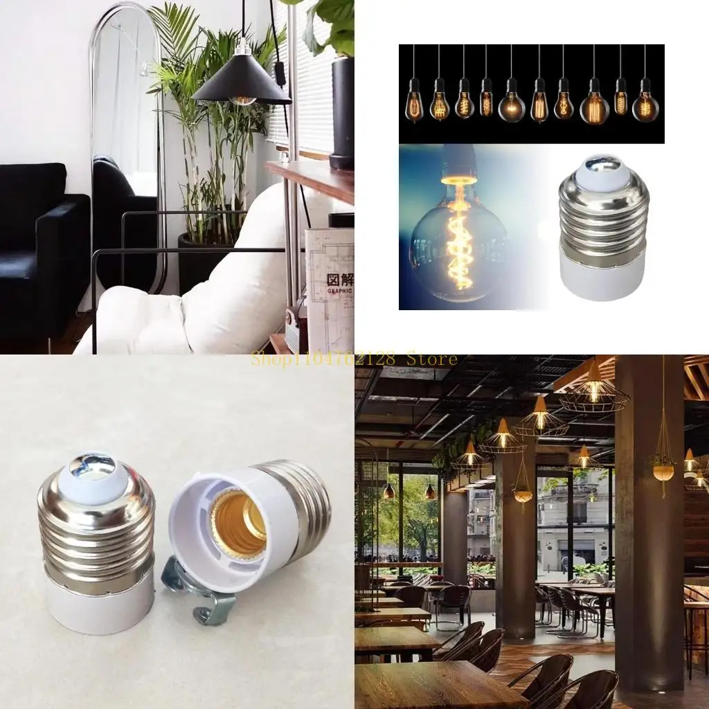 

Fireproof LED Lamp Holder Converter Light Socket Bulb Base Splitter Extension Adapter Conversion Lighting Accessory best sale