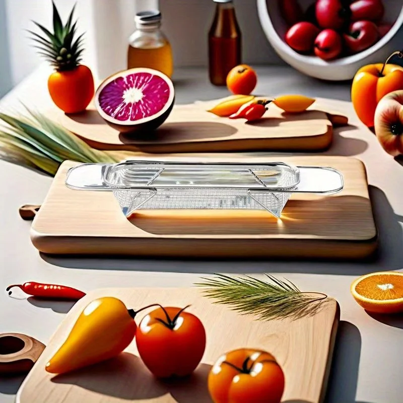 

Stainless Steel Over-The-Sink Colander - Extendable, Thickened Drain Basket For Fruits & Vegetables, Modern Kitchen Solution