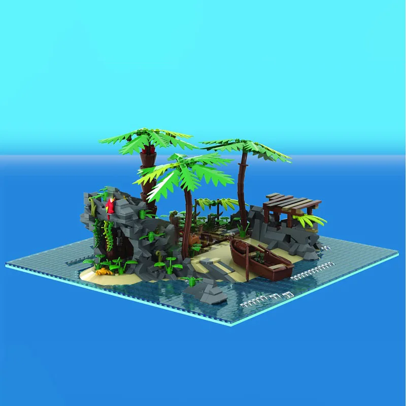 وحدات بناء المدينة نموذج Moc بناء الطوب وحدات جزيرة تخزين نقطة التكنولوجيا كتلة عيد الميلاد لتقوم بها بنفسك لعبة هدية البناء #3