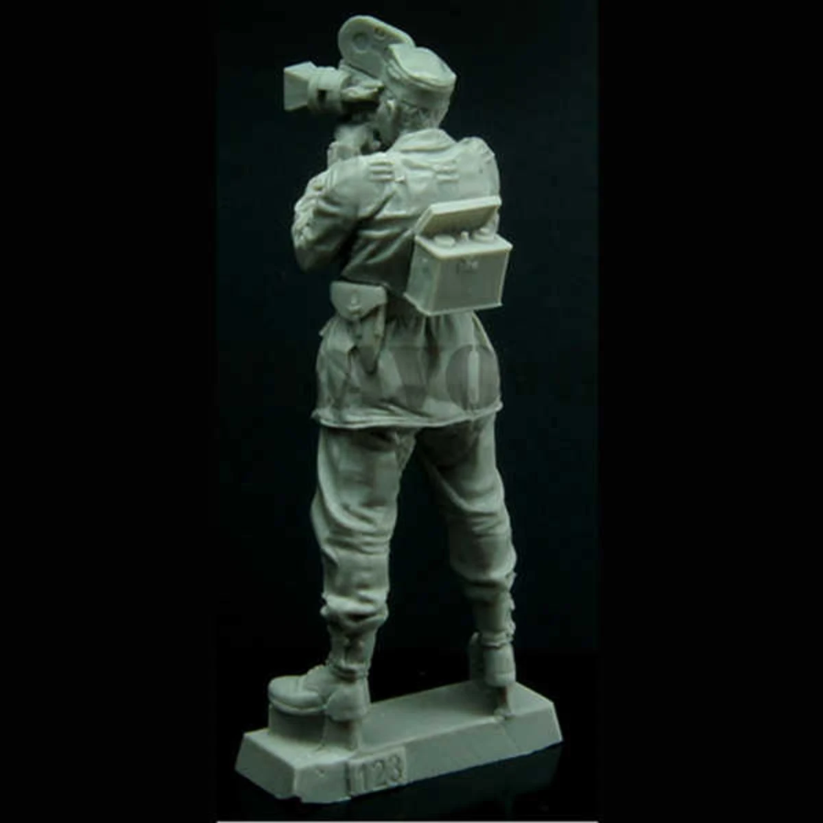 Kit de figurine en résine non peinte, thème militaire, soldat allemand, journaliste de la Seconde Guerre mondiale, non assemblé et non peint, GK, 1/35