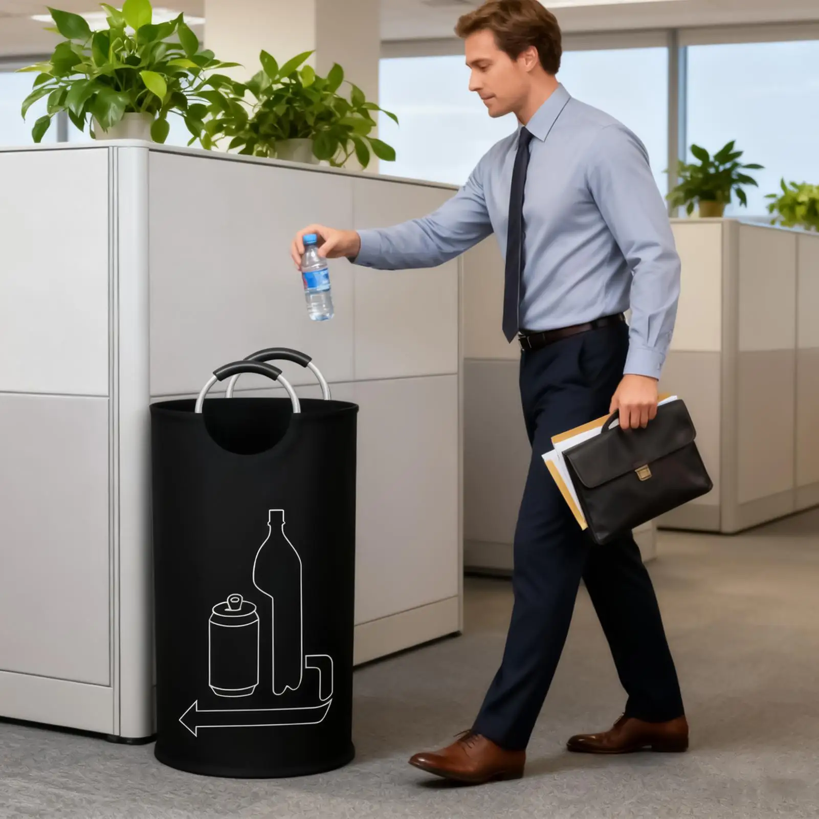 Deposit Bottles Container Large Capacity Storage Bags With Handles 115L Deposit Bottles Collection Container For Kitchen Home