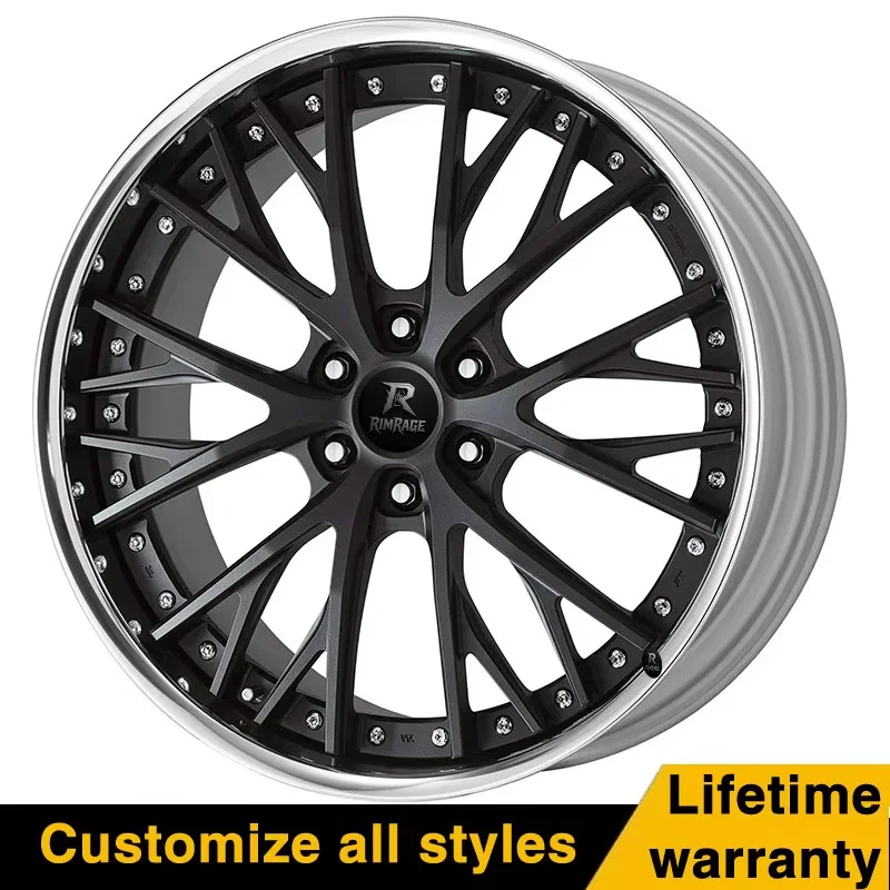 Work Wheels LS VAJRA 2-Piece Forged Wheels 17-26 Inch Alloy Rims Off-Road Luxury Custom StyleW205,W213,W166,X156,W257