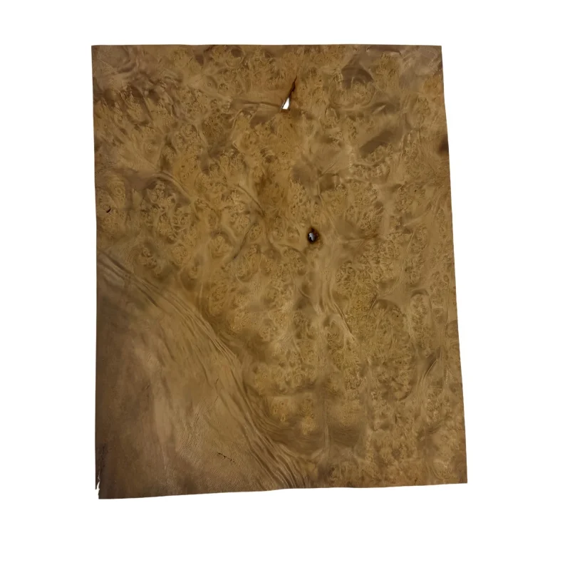 2Pcs 0.5mm Golden Cedar Burl Veneer , Real Wood Flexible Veneer, DIY Furniture Veneer, 29x23cm