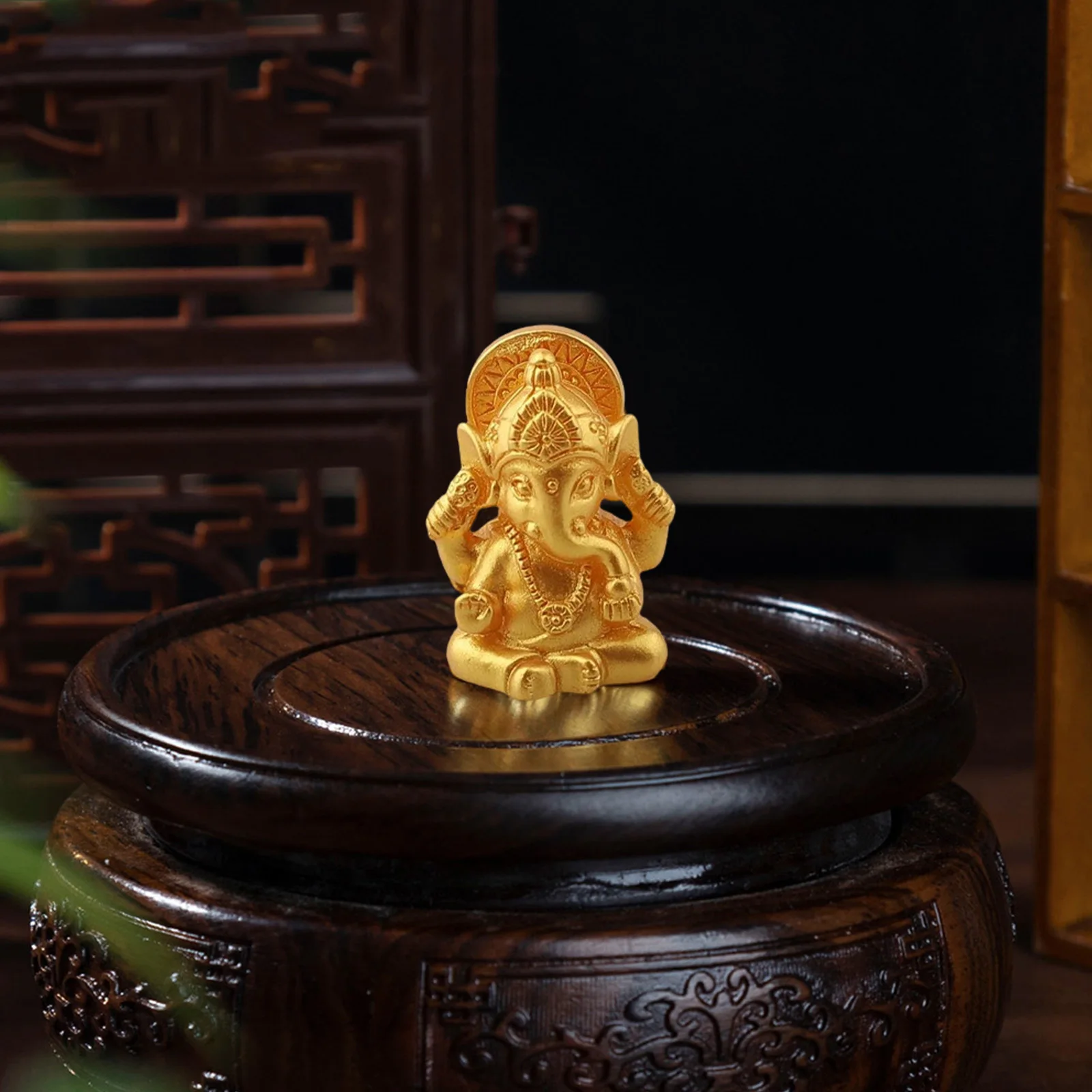 Pack of Ten For Ganesha Figurines Spiritual Decorations Bringing Inspiration to For Homes or Meditation Spaces