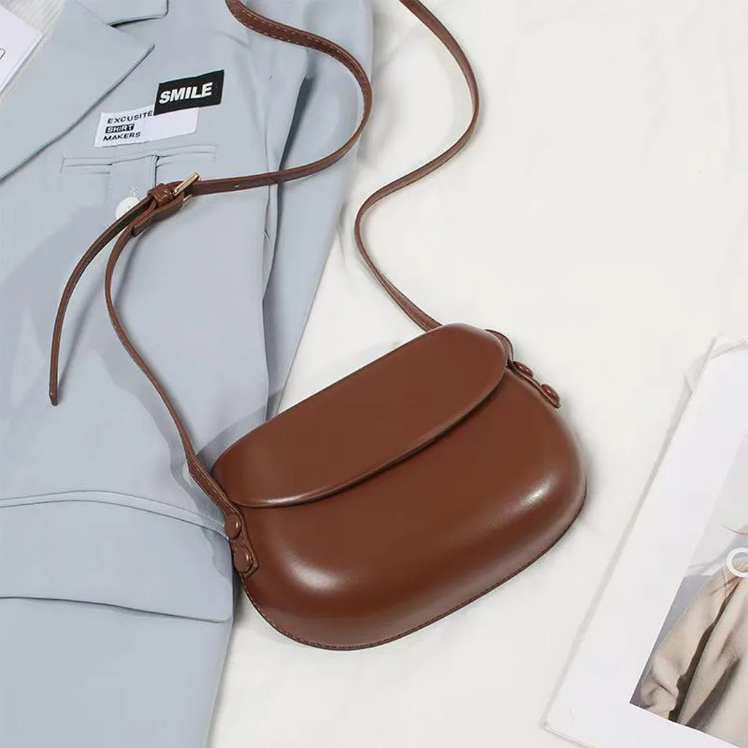 

New style press shell candy color saddle bag women's fashion all-round small square bag pure color mobile phone bag shoulder bag