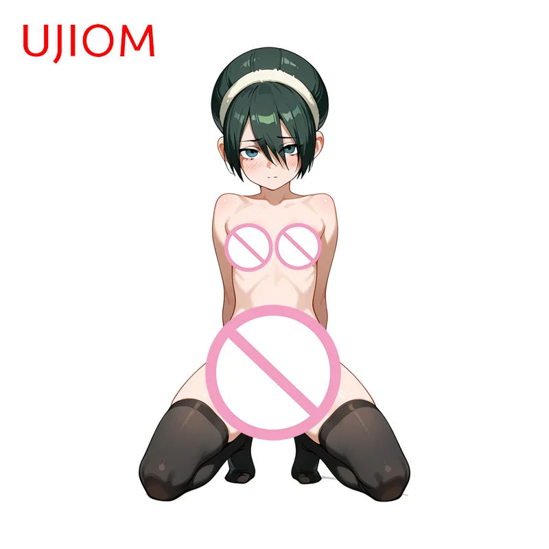 UJIOM Toph ساحر عارية Waifu الجدار ملصق رائعة الركوع يجلس مقاوم للماء ملصق حائط من الفينيل مناسبة لخزانة Vestibulec #1
