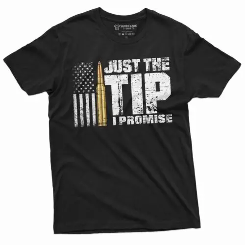 Men's Funny Just the Tip I promise Tee shirt Popular culture horror movie Tee