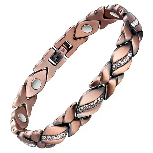 2024 New Fashion Leaves Studded Diamond Magnet Lozenge Alloy bracciale regolabile uomo donna regalo di laurea