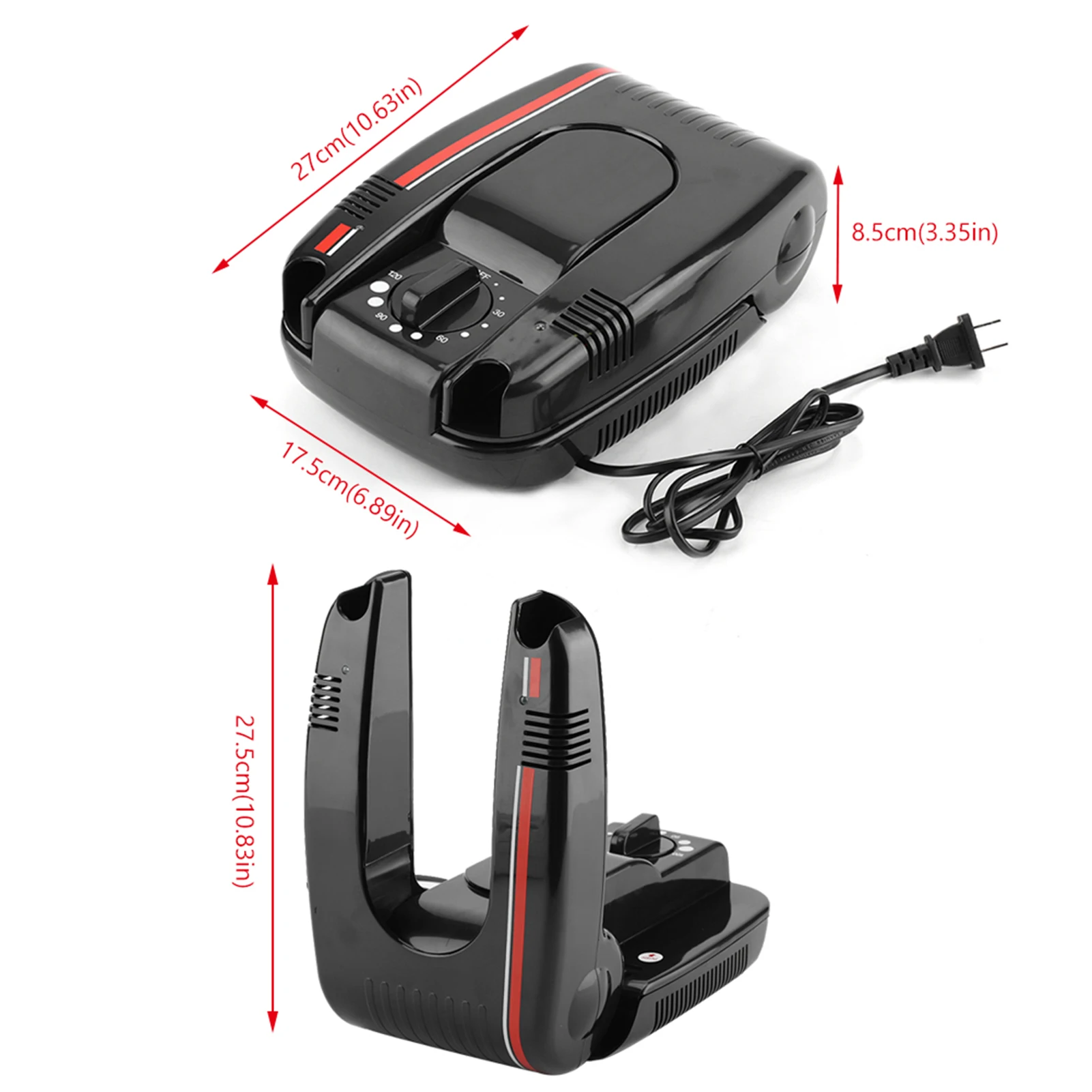 حذاء كهربائي للجوارب، مجفف توقيت، جهاز مزيل العرق للتدفئة بالأشعة فوق البنفسجية