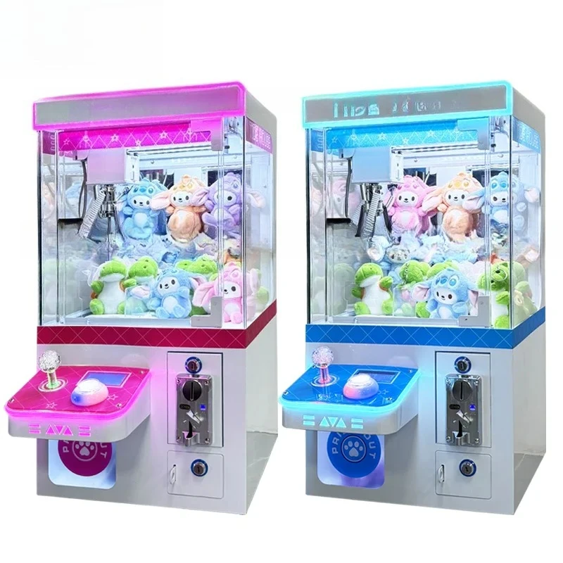 New Commercial Coin-operated Children's Mini Doll Grabbing Machine, Small Household Clip Doll Machine, Boutique Machine, Stall T