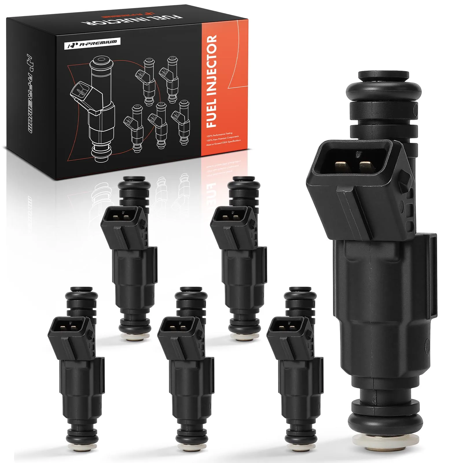 A-Premium 6Pcs Fuel Injector for Volvo 960 1993 1994 1995 L6 2.9L DOHC Petrol 0280155702
