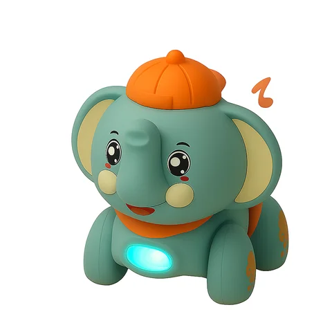 New Walking Traction Elephant Dancing Lights And Music Toddler Learning Crawling Educational Toys Creative And Fun Gifts