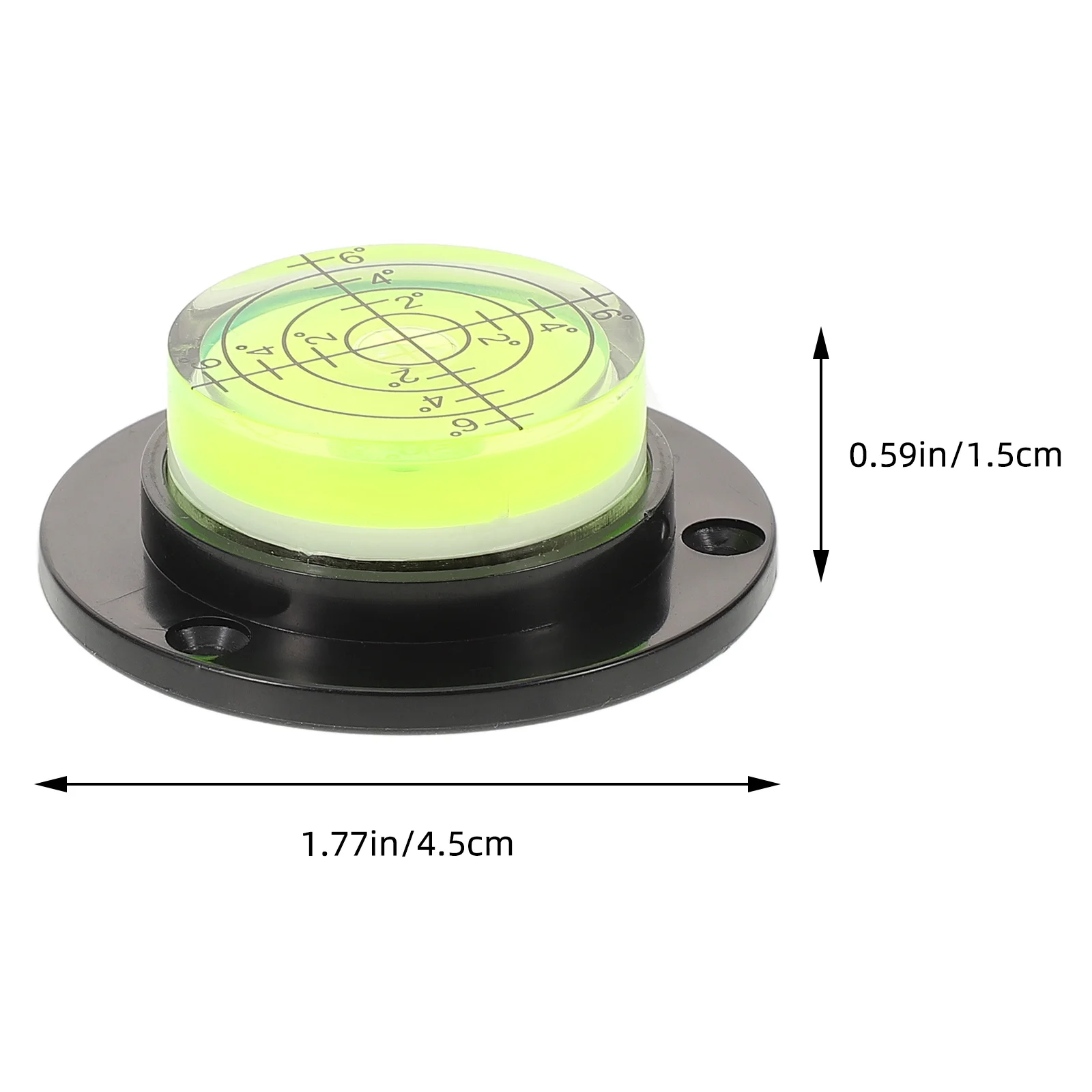 أداة قياس مستوى الفقاعات الدائرية الصغيرة للكاميرا ترايبود القرص الدوار المحمولة قياس مستوى الكحول الأفقي #2