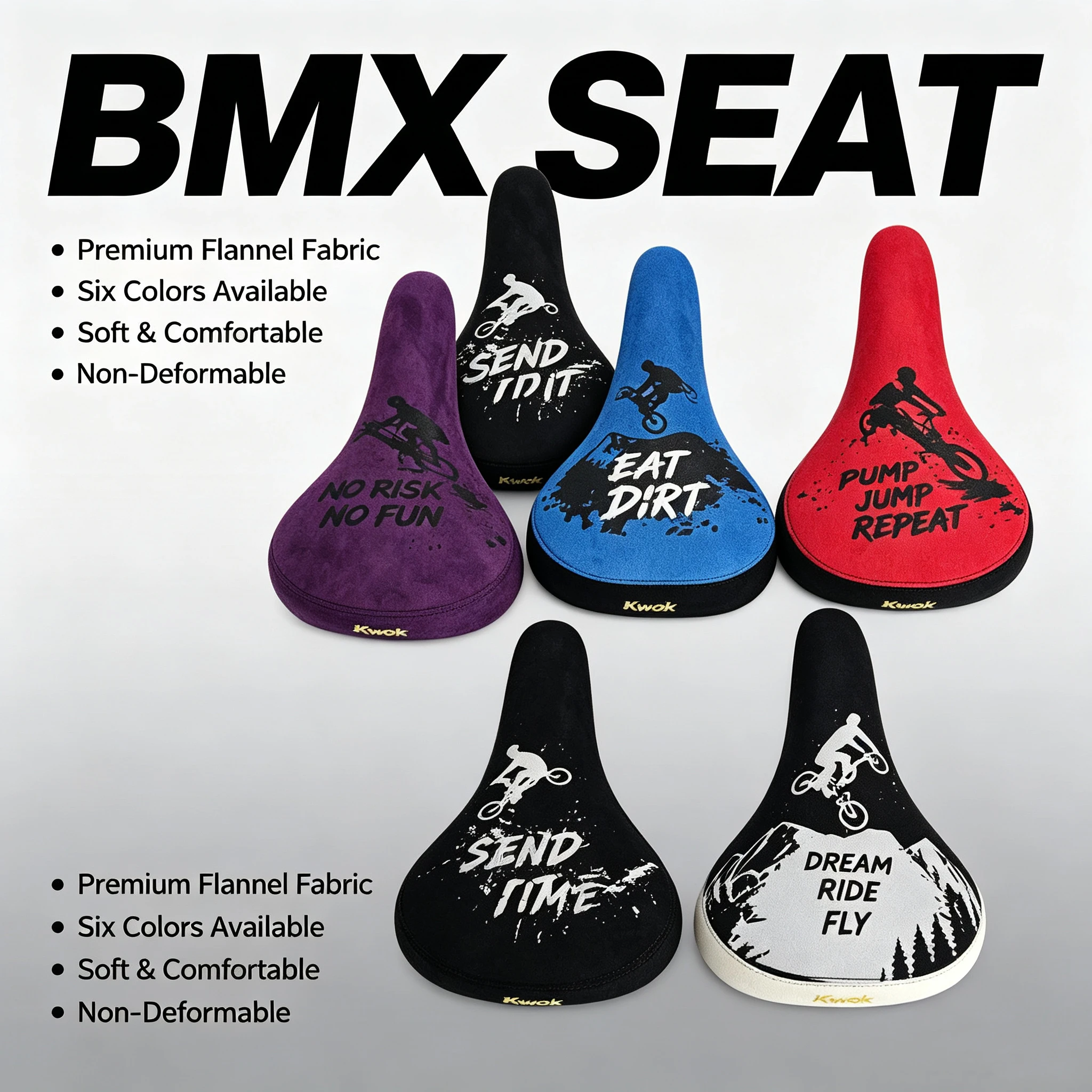 BMX-Fahrradsättel BMX-Sattel MTB Dirt Jump Fahrradsitz Freestyle Racing Cruiser Fasergewebe Ultraleicht Komfortable Fahrradsättel – Detail 1