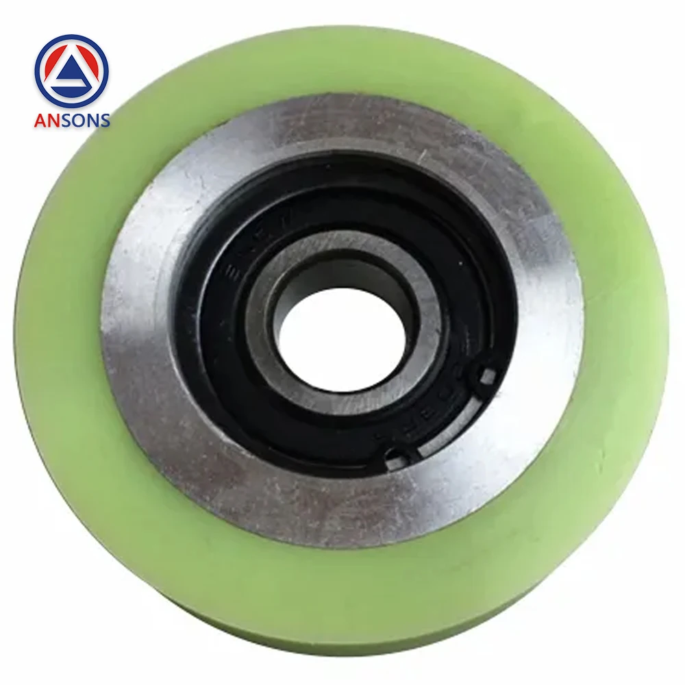 76*21*6203 MM Hyundai Escalator Step Wheel Roller Ansons Escalator Spare Parts