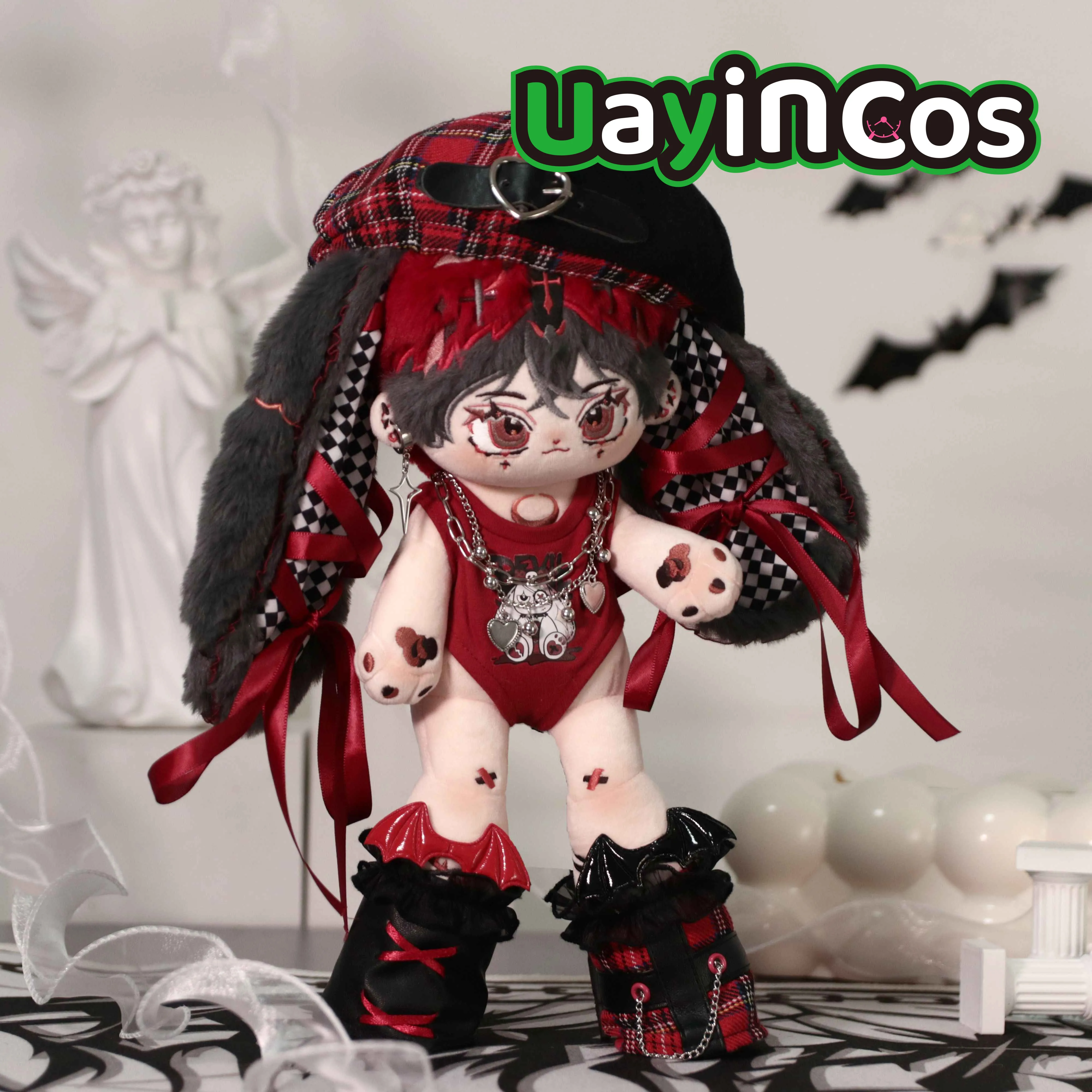 30cm Doll Clothes Blazing Dream Rabbit Ear Hat Bat Leg Ring Socks Sexy Suit Plushies Plush Doll Accessories Anime FigureToy Kids