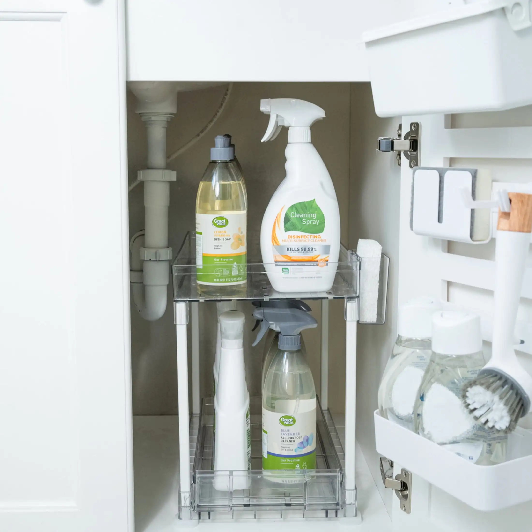 アンダーキャビネット 15 ピース整理セット、カスタマイズ可能、キッチン、キッチンオーガナイザー、キッチンアクセサリーオーガナイザー