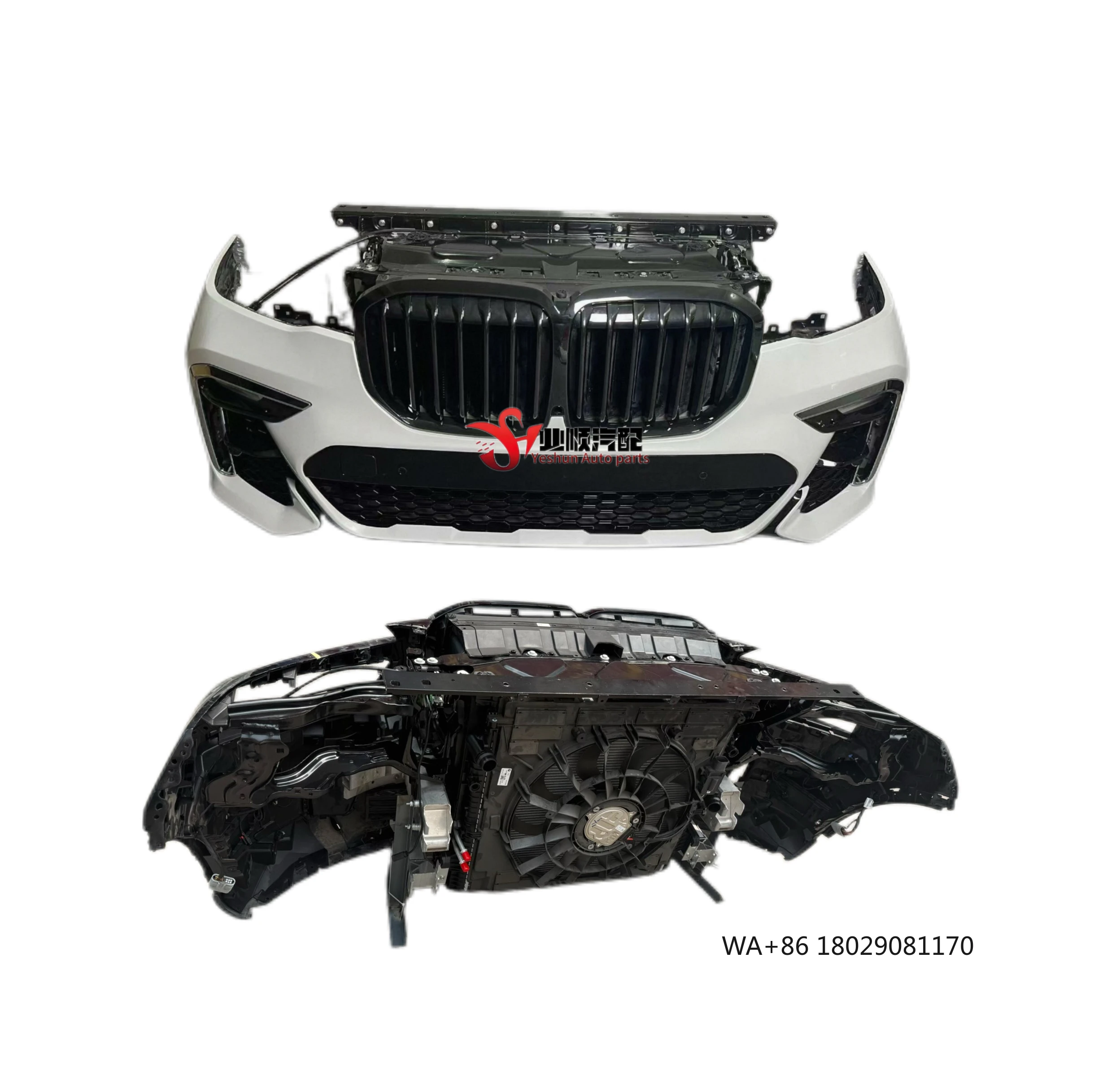 

Original Second-hand X7 G07 Front Bumper Kit Includes Front Bumper Assembly, Electronic Fan Radiator Assembly for