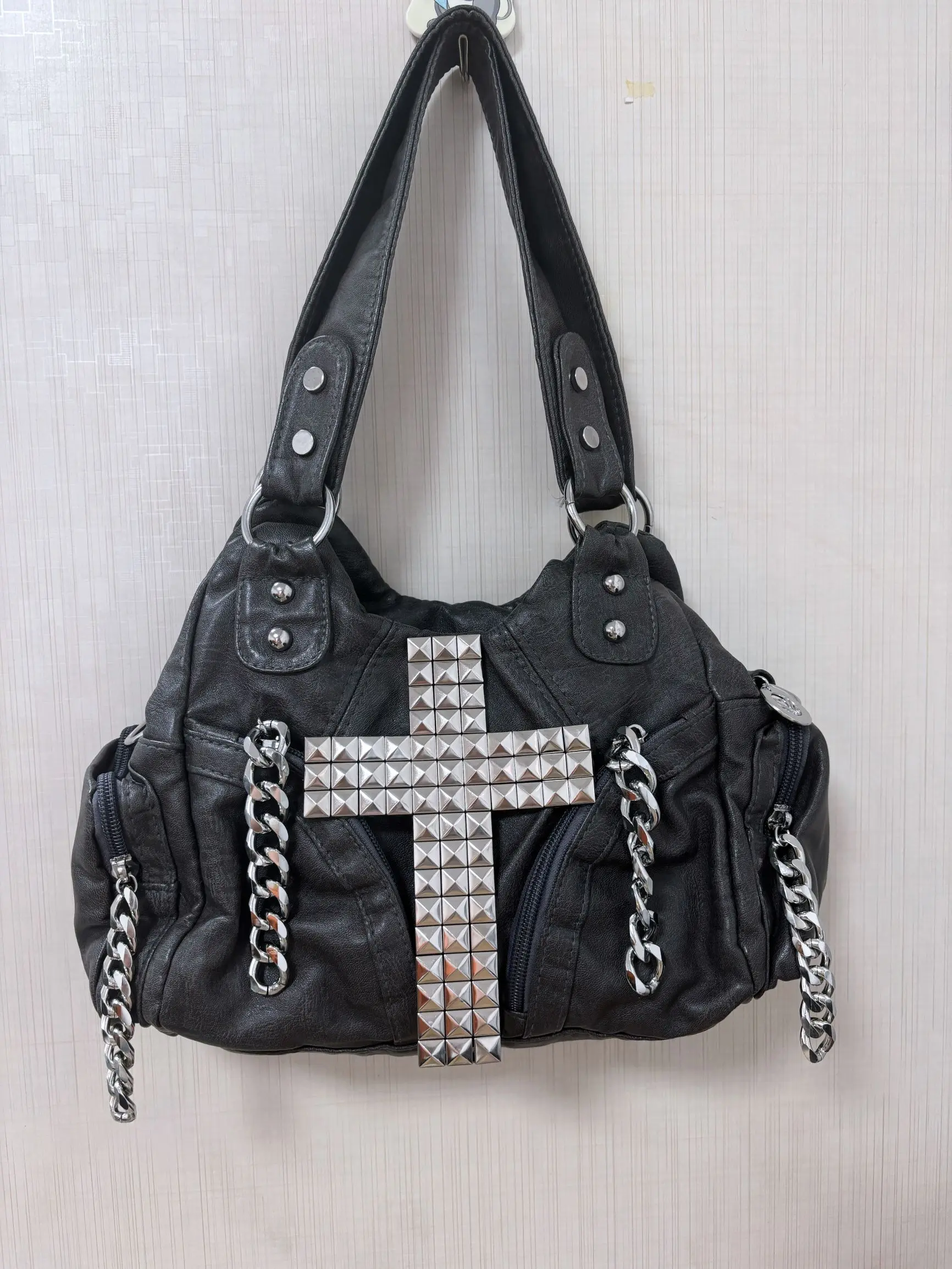 Sac à bandoulière gothique gri - Women Bags Grey avis et prix