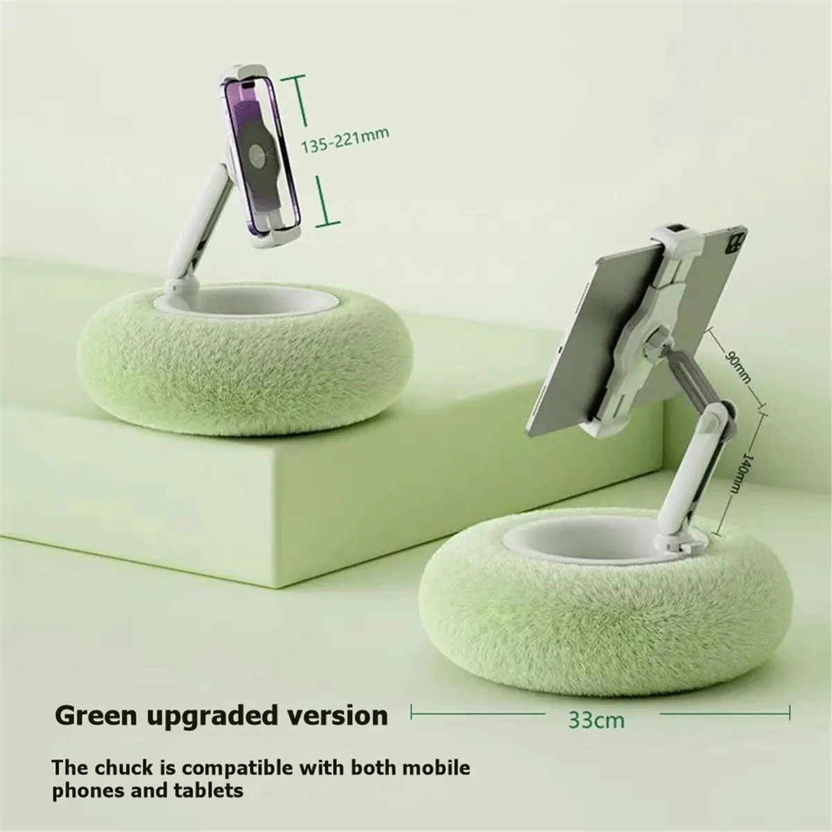 （2026 SUMMER）Plush Ornament, Phone Stand, Snack Bowl, 360° Adjustable Phone Stand, Suitable for Smartphones and Tablets. D