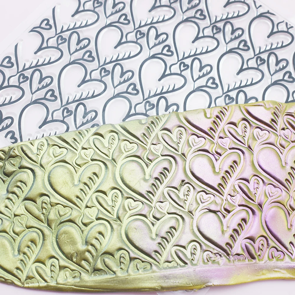 

Full Heart Pattern Clay Stamp – Handmade Ceramic Tool for Pottery Polymer Clay DIY Crafts Decorative Imprint Tool Clay Cutter
