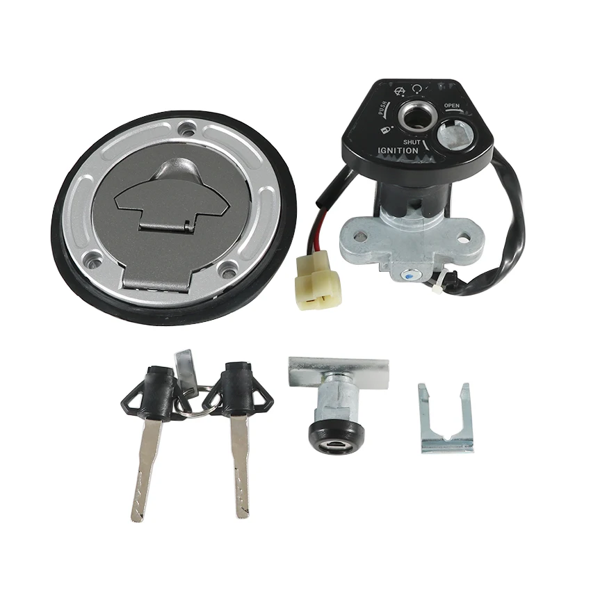 Motorcycle Ignition Switch Fuel Tank Cap Kit For Yamaha YZF R15 YZF155 2019-2021 OEM:BK7-WF478-00 B1P-WF461-00 B0T-H2501-00