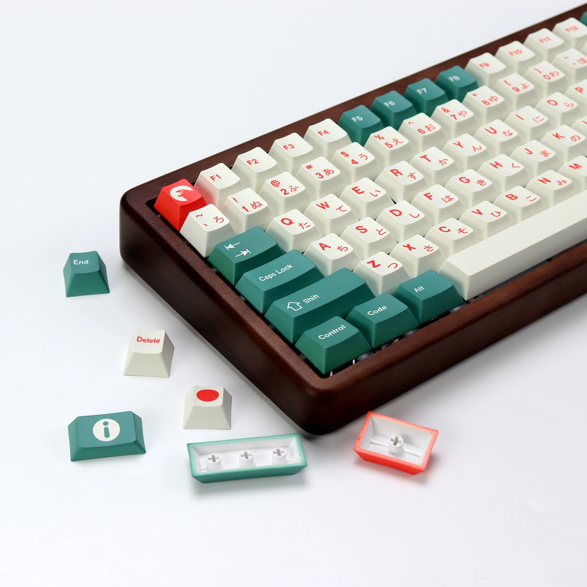 KBDiy Clone Retro GMK Kaiju Keycap Japanese PBT Cherry Profile ISO Keycaps Custom For 60 Aula F87 Pro Mechanical Keyboard Gamer