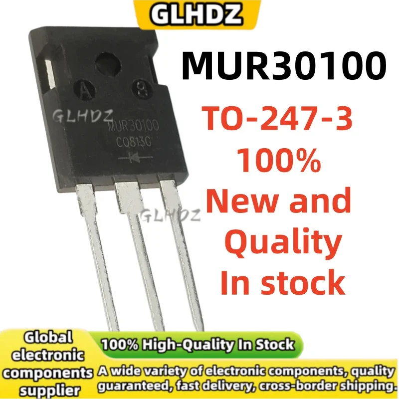 5-10-20PCS/LOT MUR30100 TO-247-3 100% New and Quality MUR*30100 TO247 In stock