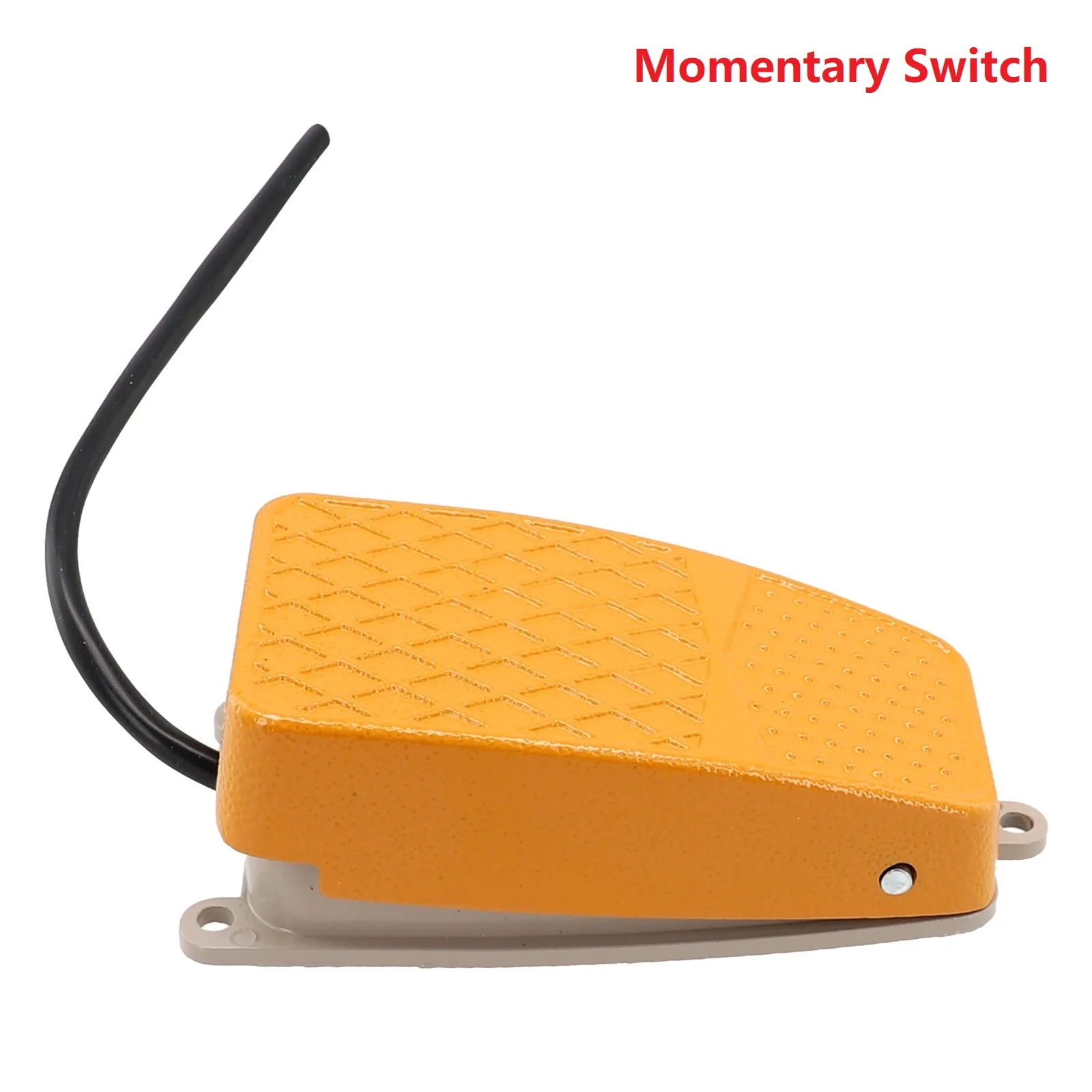 Momentary Aluminum Foot Switch 10A SPDT NO Electric Power Pedal Antiskid Pedal Power- Tools Foot Pedal Switch Accessories