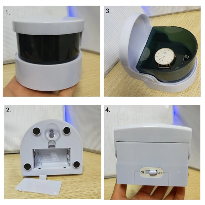 Myjka ultradźwiękowa oczyszczająca do kąpieli myjka ultradźwiękowa przenośna maszyna głębokie odkażanie do okularów jubilerskich Watch Home