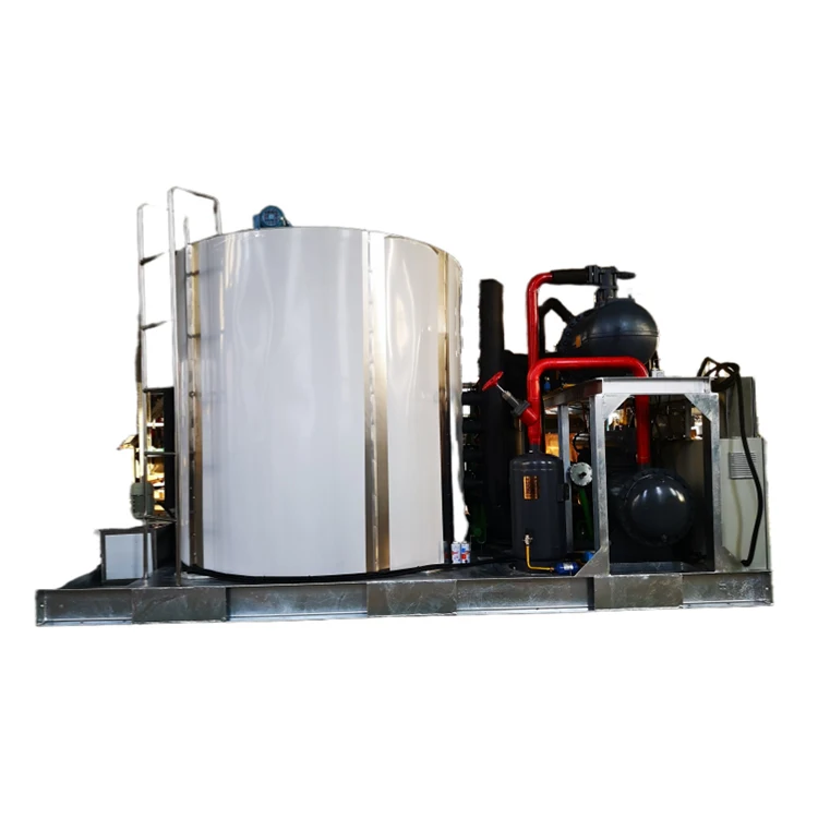 Professional Fully Automatic Flake Ice Maker Machine High Power Long-Lasting Insulation Multifunctional 304 Stainless Industrial
