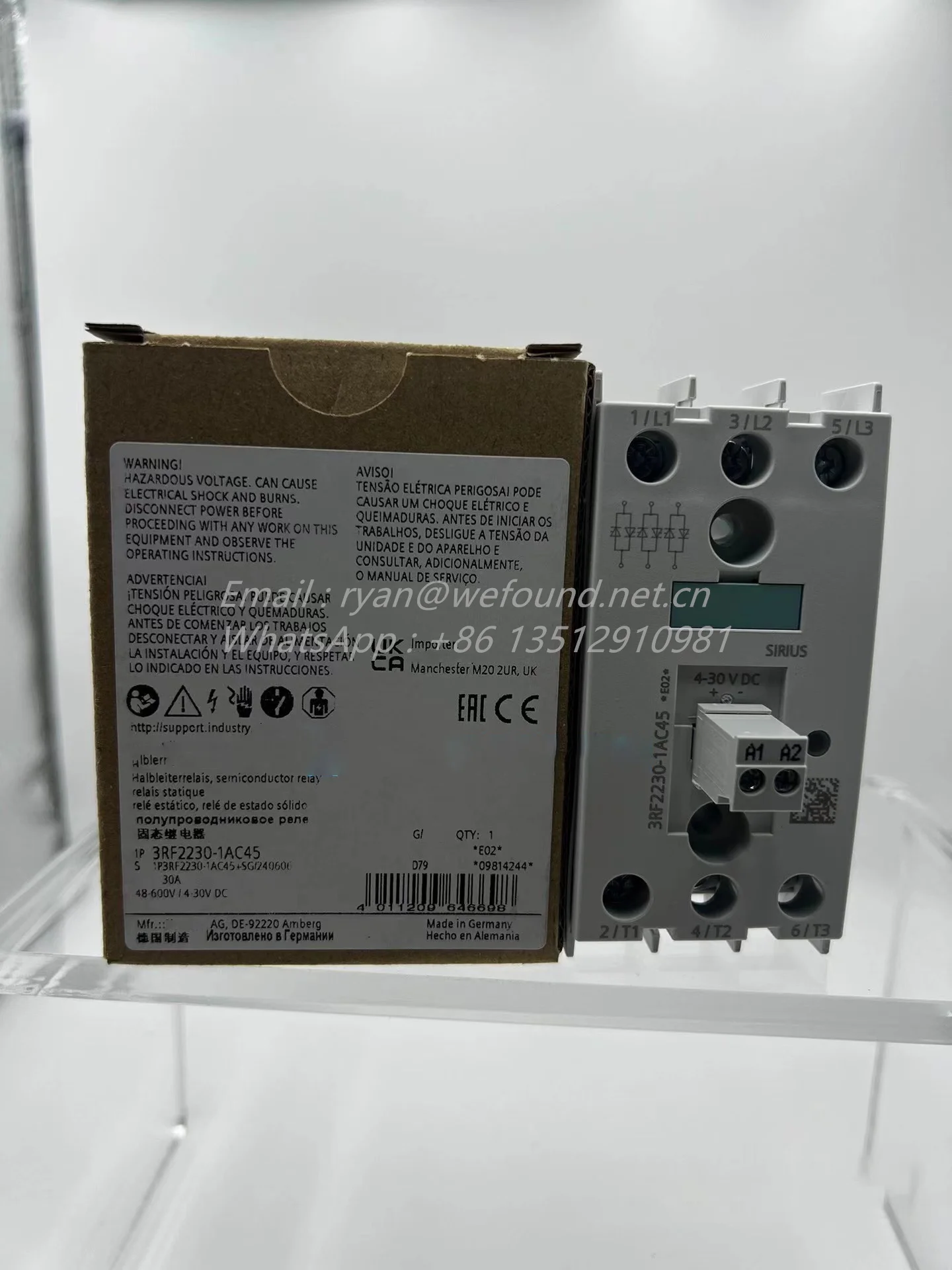 3RF2230-1AC45 for SIEMENS Semiconductor relay