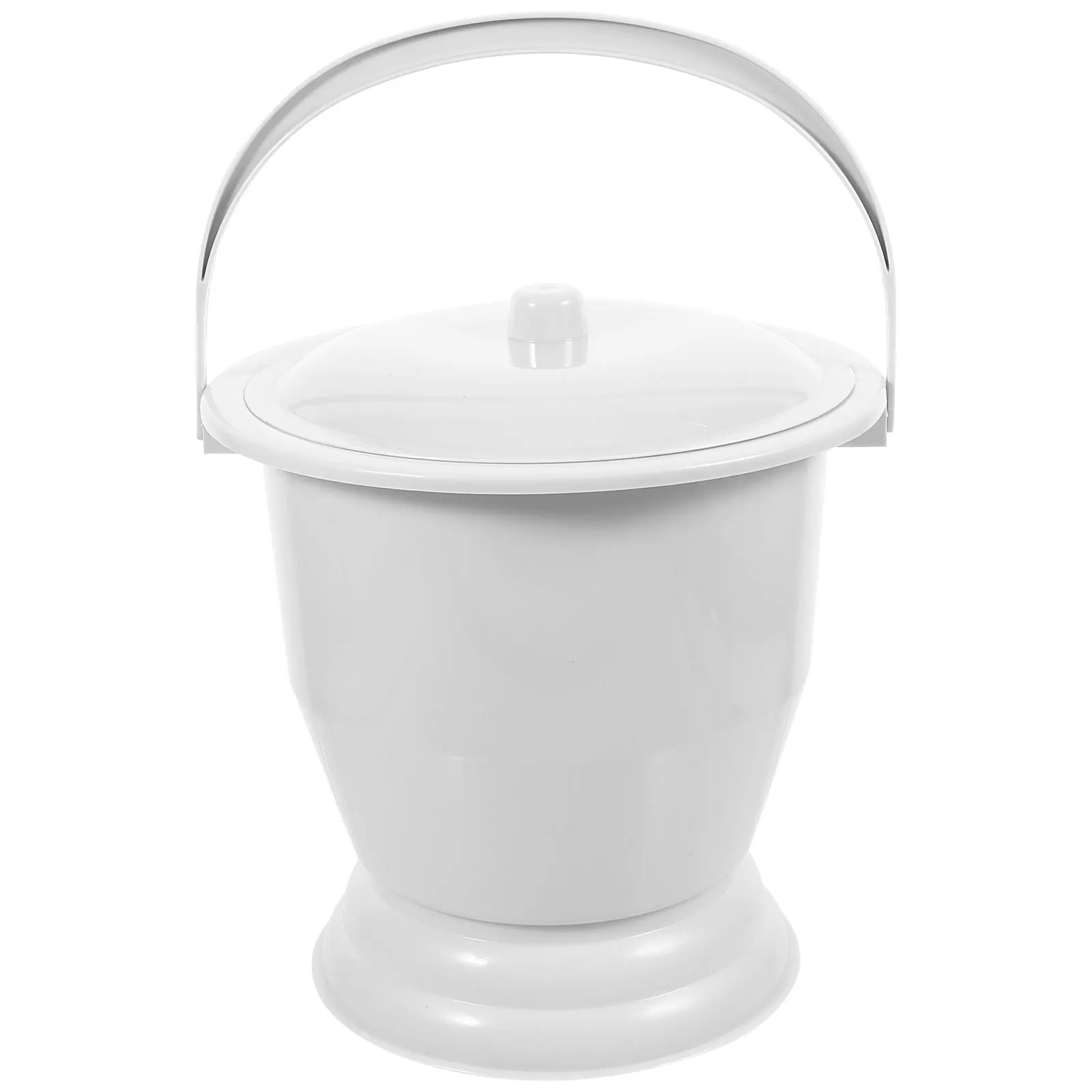 

Portable Urine Pot for Adults Kids Elderly Durable Plastic Smooth Surface Easy Wash Lightweight Compact Sealed Lid Isolate Odors