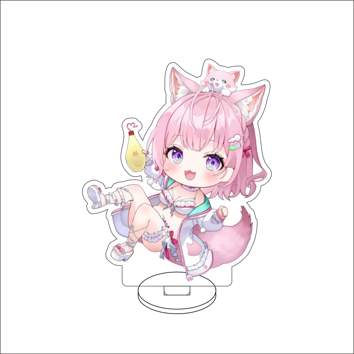 10CM Anime hololive Figure Stand Model Akai Haato/Kiryu Coco/AZKi/Robocosan  Cute Desk Decor Standing Sign Gifts view 6