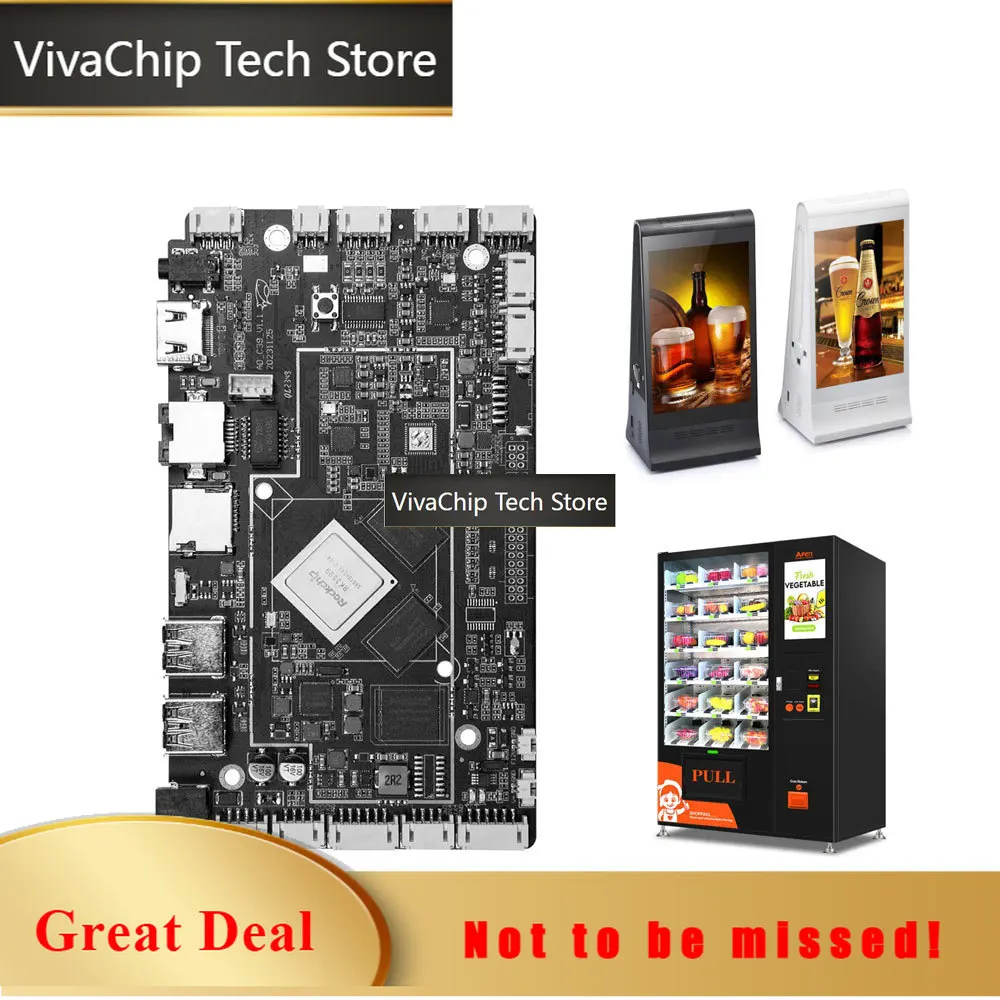 VivaCTRich Interface Rk3399 Six Core Module AI Artificial Intelligence Development Board With Android OS For IoT Industrial Devi