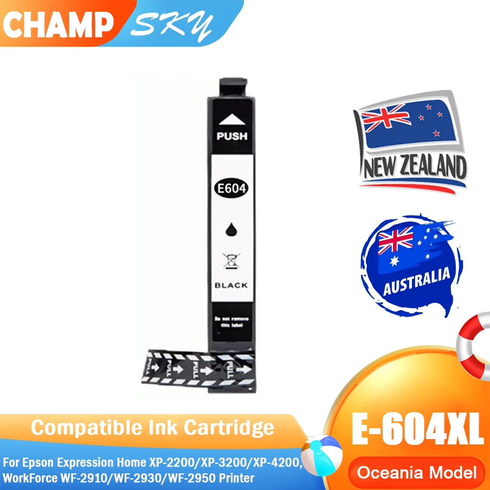 Oceania model Ep 604 XL 604XL T604XL Premium Compatible Inkjet Ink Cartridge for Epson XP-2200/XP-3200/XP-4200 WF-2910 Printer