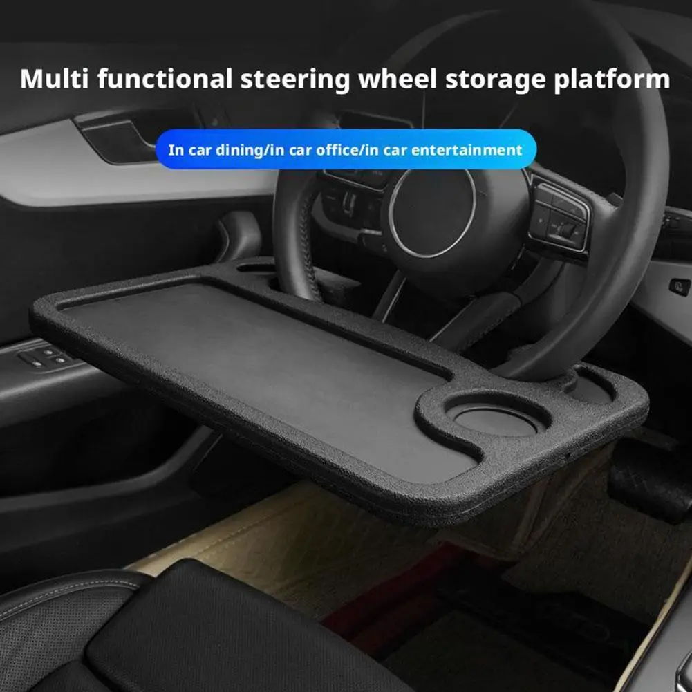 

Portable Car Laptop Computer Desk Mount Stand Eat Work Dining Food Tray Coffee Steering Wheel Table BracketDrink Board Car C4Z9
