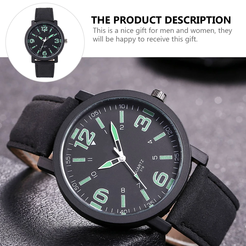 

Dropshipping Digital Watch for Men Glass Material Durable Classic Business Wristwatch Adjustable Strap Light Design for Men