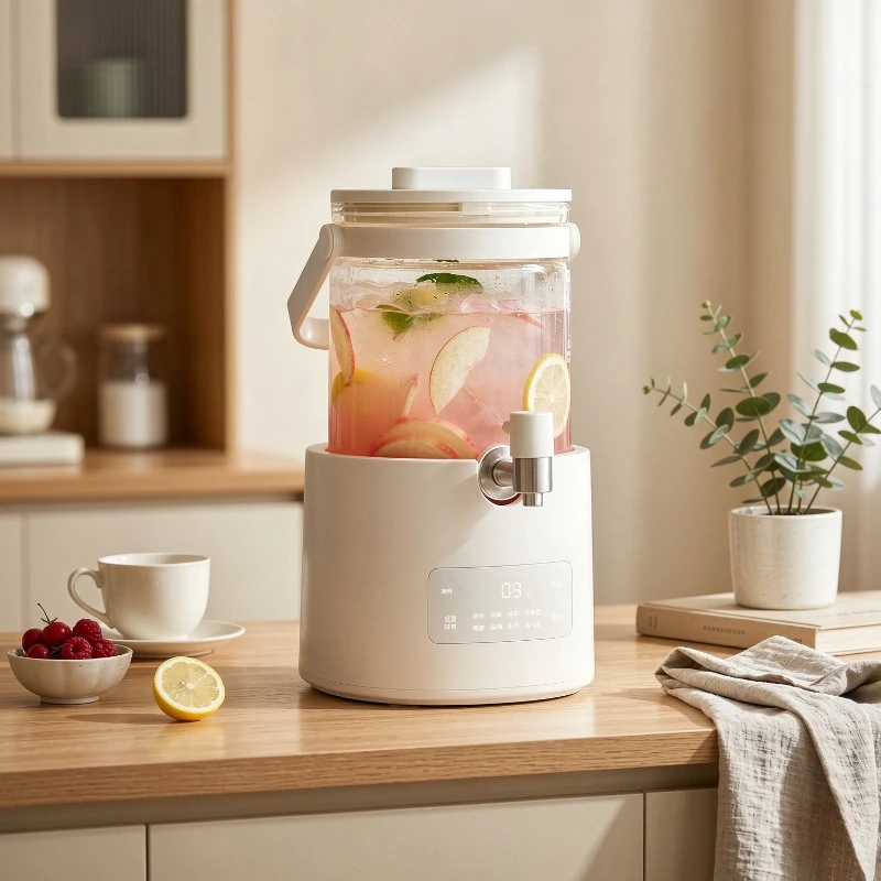 All Glass Electric Tea Kettle Large Capacity Stewing Pot Constant Temperature Keep Warm Easy Clean Home Tea Brewing 유리 티포트