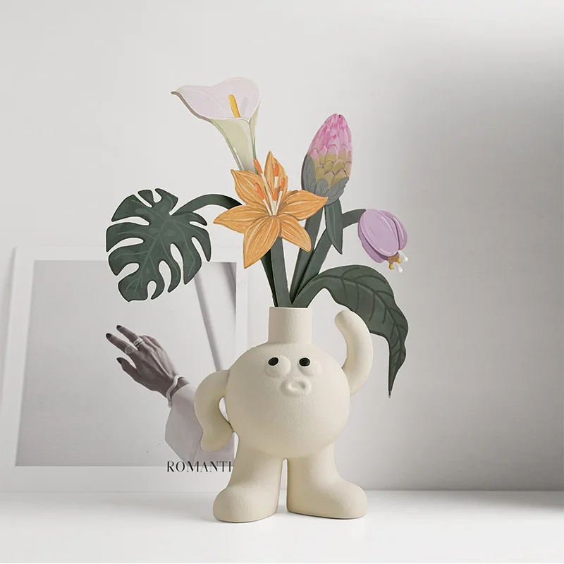 Whimsical Big Foot Ceramic Vase and Home Decor Ornament Home Gift