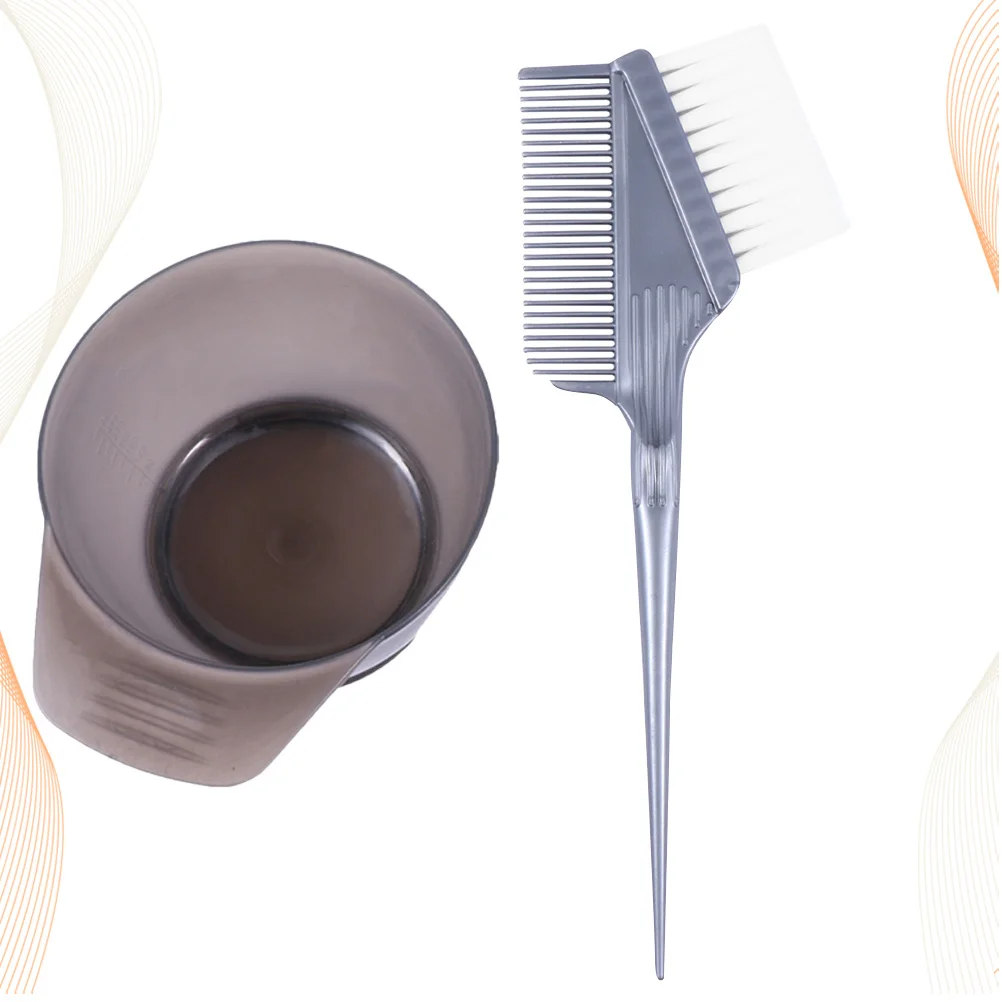 2Pcs Hair Coloring Bowl with Plastic Handle Durable Tinting Bowls Essential for Salon and DIY Hair Dye Use Dyeing Bowl