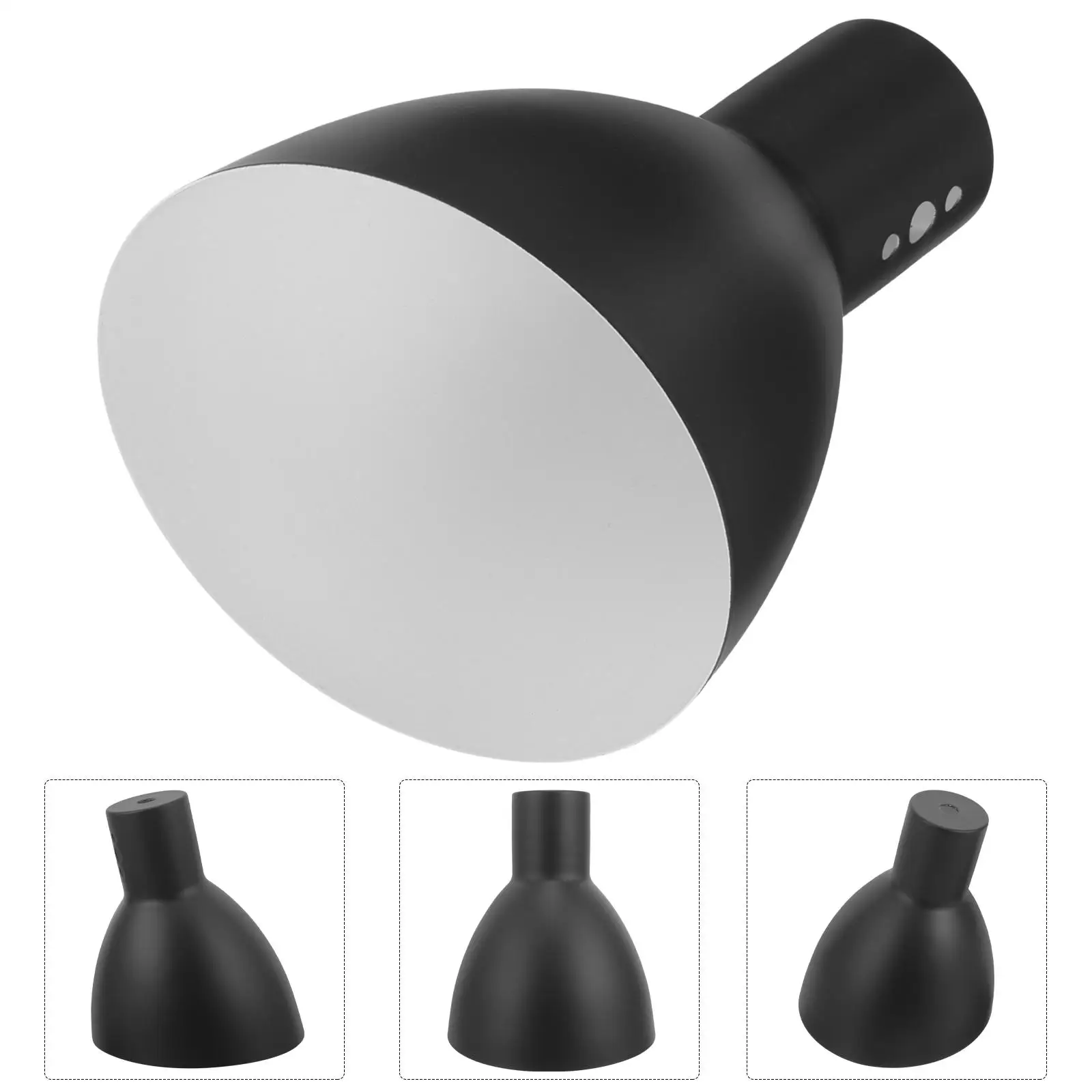 

Horseshoe Lampshade Iron Table Light Cover Replacement Shades for Desk Lamp Black Small Night Light Decorative
