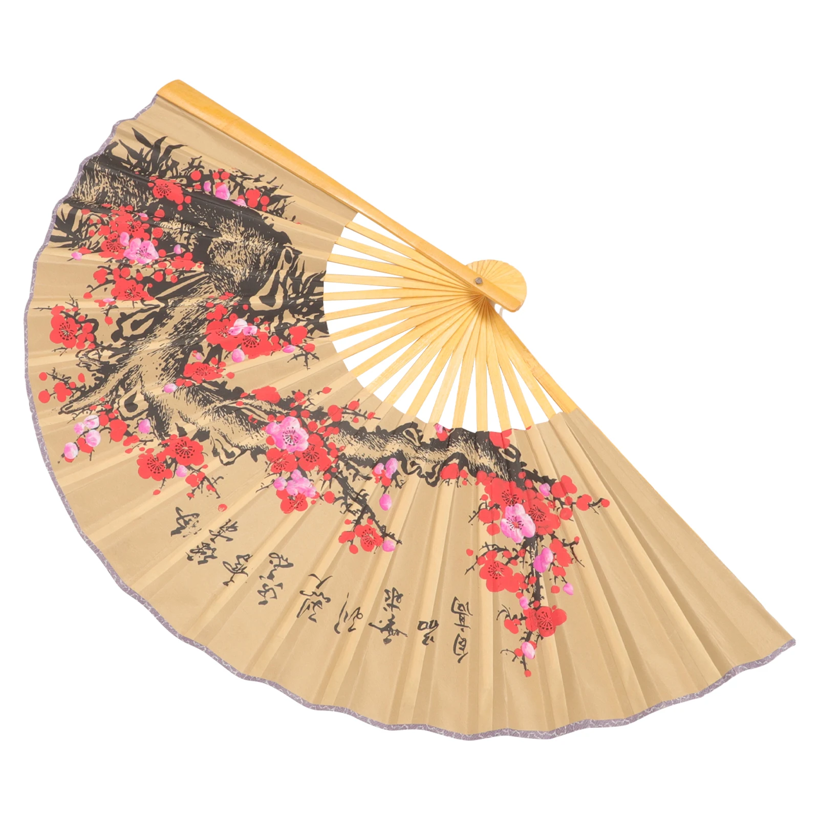 

Giant 0 5x0 9m Chinese Style Hanging Fan Decor Foldable Paper Wall Art Wedding Room Pendant Hangings Prop Travel Classic Color