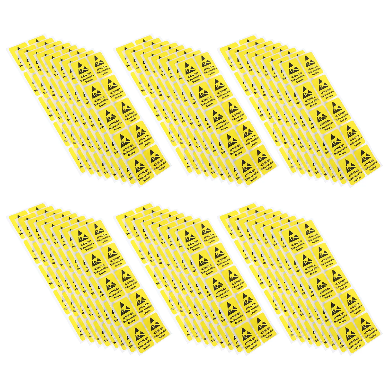 80pcs Anti Static Labels Warning Stickers For Electronic Devices Safety Sign Decals Electrostatic Warning Label Static Sensitive