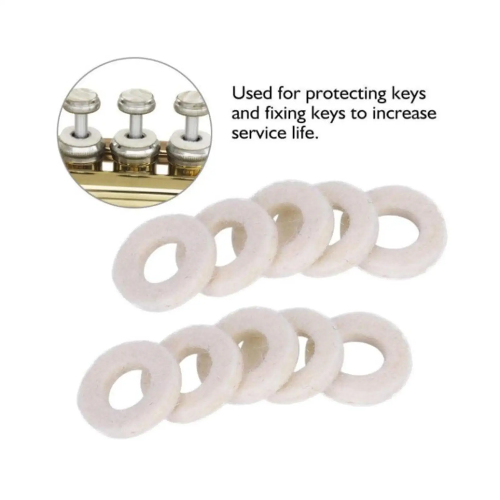 

Фетровые накладки для верхней части тромбона, запасные части для клапанов тромбона и тромбона-басового.