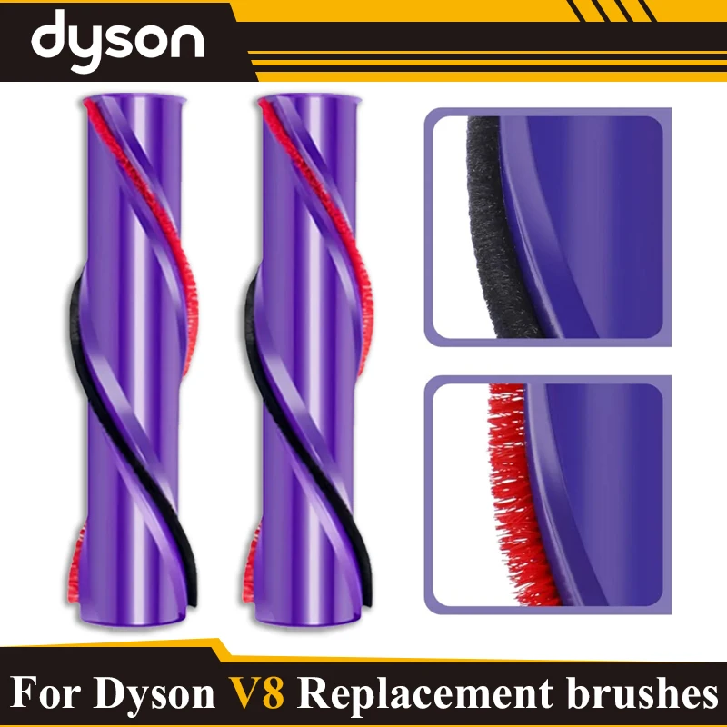 For Dyson V8 Head Brush Direct Drive Carbon Fiber Floor Brush Roll Bar Replacement Cordless Cleaner 967485-01 Part